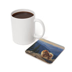 Acrylic Pomeranian - Mountain Overlook | Cork Back Coaster