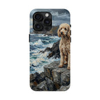 Poodle Acrylic Gallery Print Coastal Cliffside Phone Case | Premium Dog Prints | Tritan — view 8 of 28