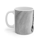 German Shepherd Charcoal Portrait Ceramic Mug 11oz | Premium Dog Art | Tritan