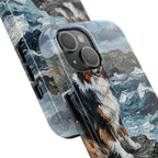 Acrylic Gallery Print Australian Shepherd - Coastal Cliffside | Tough Phone Case — view 14 of 28