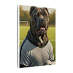 Cane Corso Oil Painting Soccer Portrait Canvas Wall Art | Dog Lover Gift | Athletic Pet Decor