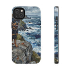 Acrylic Gallery Print Rottweiler - Coastal Cliffside | Tough Phone Case — view 4 of 28