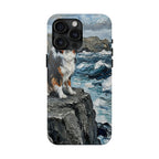 Acrylic Gallery Print Australian Shepherd - Coastal Cliffside | Tough Phone Case — view 8 of 28