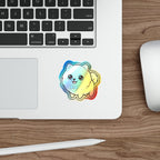Chibi Pomeranian Holo Sticker | Tritan