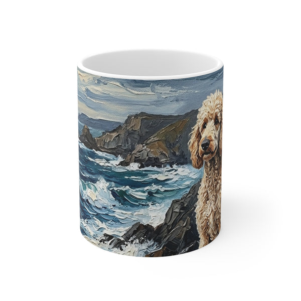 Acrylic Gallery Print Poodle - Coastal Cliffside | Ceramic Mug 11oz — primary view