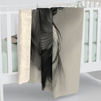 Labrador Retriever Charcoal Portrait Throw Blanket | Premium Dog Prints | Tritan — detail view