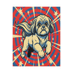 Shih Tzu Comic Book Canvas Art - Dynamic Pop Art Dog Print for Retro Wall Decor