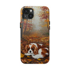 Acrylic Cavalier King Charles Spaniel - Autumn Woods | Tough Phone Case