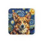 Corgi Post-Impressionist Oil Painting Coaster | Dog Lover Gift | Cute Pet Owner Decor | Corgi Art