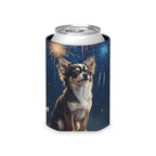 Chihuahua Can Cooler, America 250 Patriotic Dog Pattern, Dog Lover Gift, America 250 Party Favor
