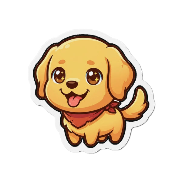 Chibi Golden Retriever Magnet | Tritan