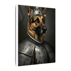 German Shepherd Renaissance Royal Portrait Canvas Wall Art, Regal Dog Painting, German Shepherd Lover Gift, Stretched Canvas