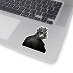 Miniature Schnauzer Kings & Queens Royal Portrait Sticker, Dog Portrait Vinyl Decal, Kiss-Cut Sticker, Miniature Schnauzer Lover Gift