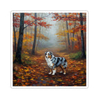 Australian Shepherd Acrylic vinyl sticker by Tritan, front