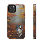 Australian Shepherd Acrylic tough phone case by Tritan, front and side