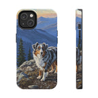 Australian Shepherd Acrylic tough phone case by Tritan, front and side