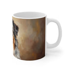 Australian Shepherd Acrylic ceramic mug by Tritan, right handle