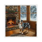 Australian Shepherd Acrylic vinyl sticker by Tritan, front