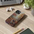 Beagle Acrylic tough phone case by Tritan, on a desk