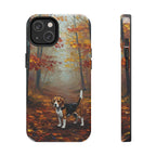 Beagle Acrylic tough phone case by Tritan, front and side