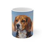 Beagle Acrylic ceramic mug by Tritan, front