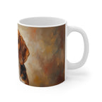 Beagle Acrylic ceramic mug by Tritan, right handle