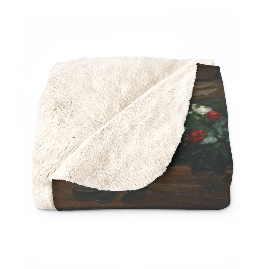 Acrylic Beagle - Winter Hearth | Sherpa Fleece Blanket