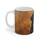 Bernese Mountain Dog Acrylic ceramic mug by Tritan, left handle