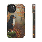 Bernese Mountain Dog Acrylic tough phone case by Tritan, front and side