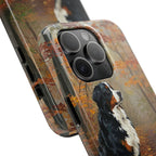 Bernese Mountain Dog Acrylic tough phone case by Tritan, close-up