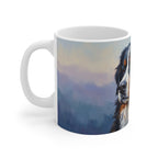 Bernese Mountain Dog Acrylic ceramic mug by Tritan, left handle