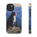 Bernese Mountain Dog Acrylic tough phone case by Tritan, front and side