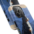 Bernese Mountain Dog Acrylic tough phone case by Tritan, close-up
