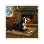 Bernese Mountain Dog Acrylic vinyl sticker by Tritan, front