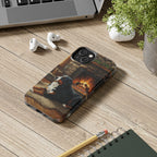 Bernese Mountain Dog Acrylic tough phone case by Tritan, on a desk