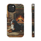 Bernese Mountain Dog Acrylic tough phone case by Tritan, front and side