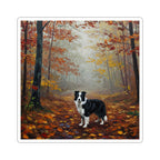 Border Collie Acrylic vinyl sticker by Tritan, front
