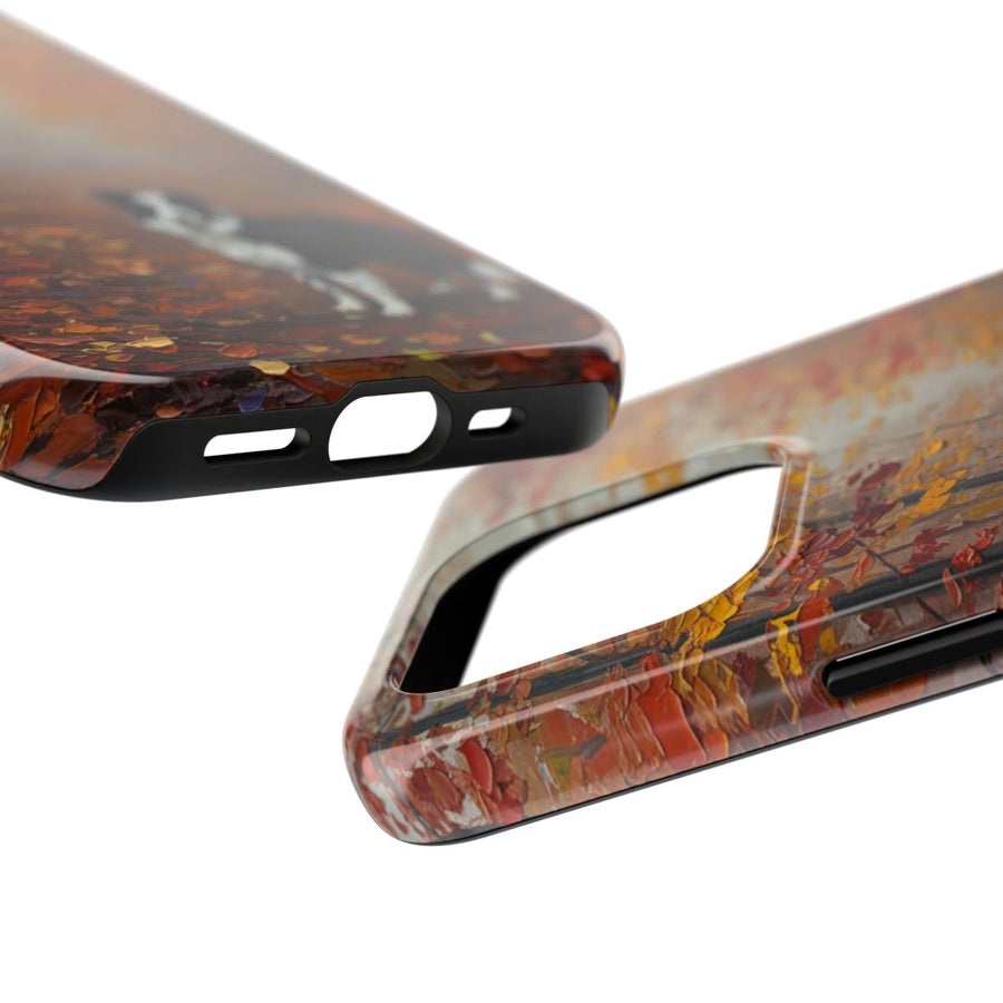 Border Collie Acrylic tough phone case by Tritan, side