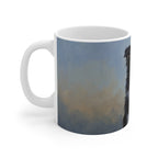 Border Collie Acrylic ceramic mug by Tritan, left handle