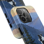 Border Collie Acrylic tough phone case by Tritan, close-up