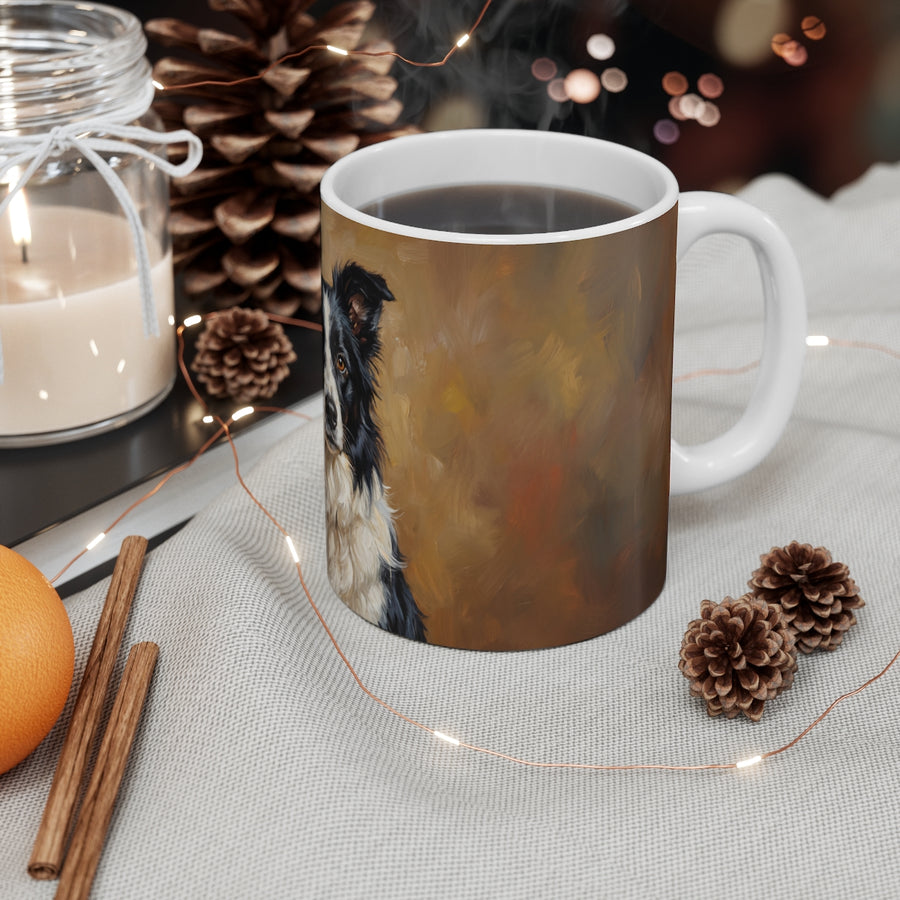 Border Collie Acrylic ceramic mug by Tritan, context