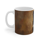 Border Collie Acrylic ceramic mug by Tritan, left handle