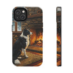 Border Collie Acrylic tough phone case by Tritan, front and side