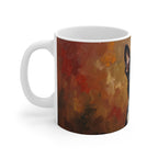Boston Terrier Acrylic ceramic mug by Tritan, left handle