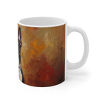 Boston Terrier Acrylic ceramic mug by Tritan, right handle
