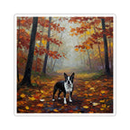 Boston Terrier Acrylic vinyl sticker by Tritan, front