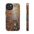 Boston Terrier Acrylic tough phone case by Tritan, front and side