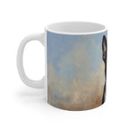 Boston Terrier Acrylic ceramic mug by Tritan, left handle