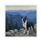 Boston Terrier Acrylic vinyl sticker by Tritan, front