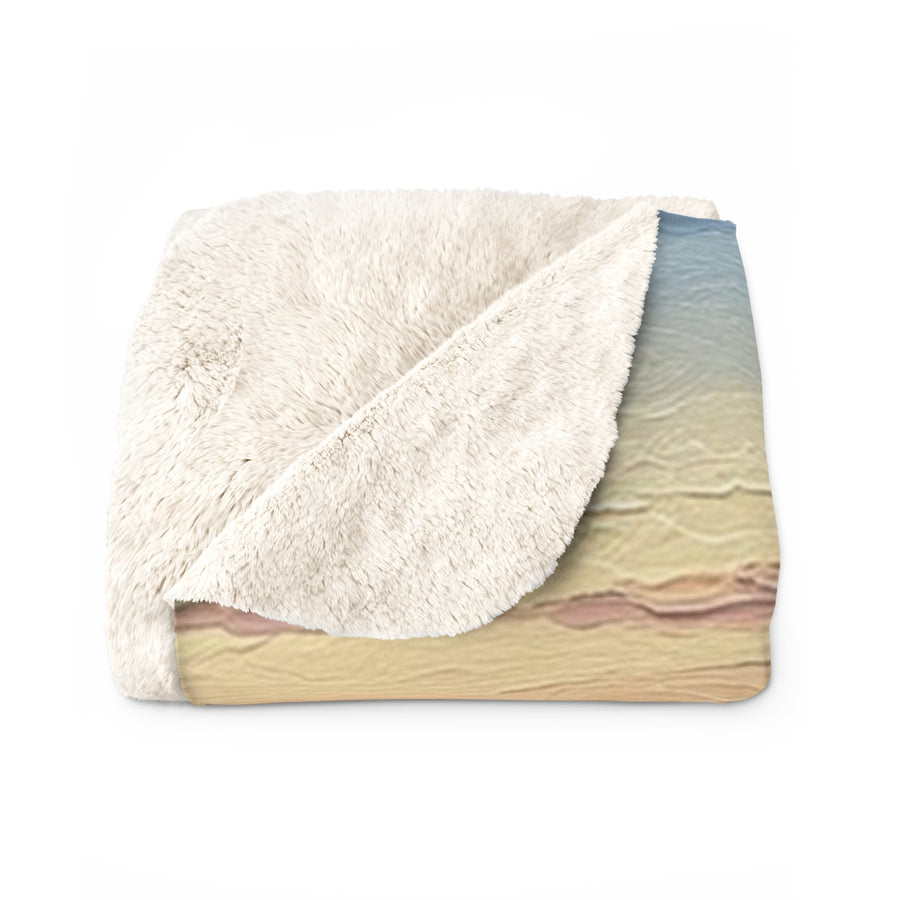 Acrylic Boston Terrier - Mountain Overlook | Sherpa Fleece Blanket